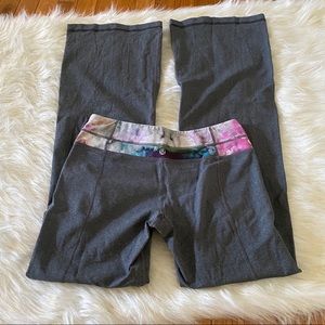 Lululemon Grey Tye Dye Waist Groove Pants Tall